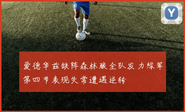 爱德华兹缺阵森林狼全队发力绿军第四节表现失常遭遇逆转